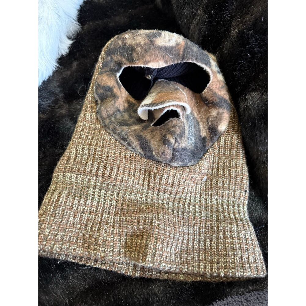 Quiet Wear Men's Camo Facemask one size hunting hiking os hat